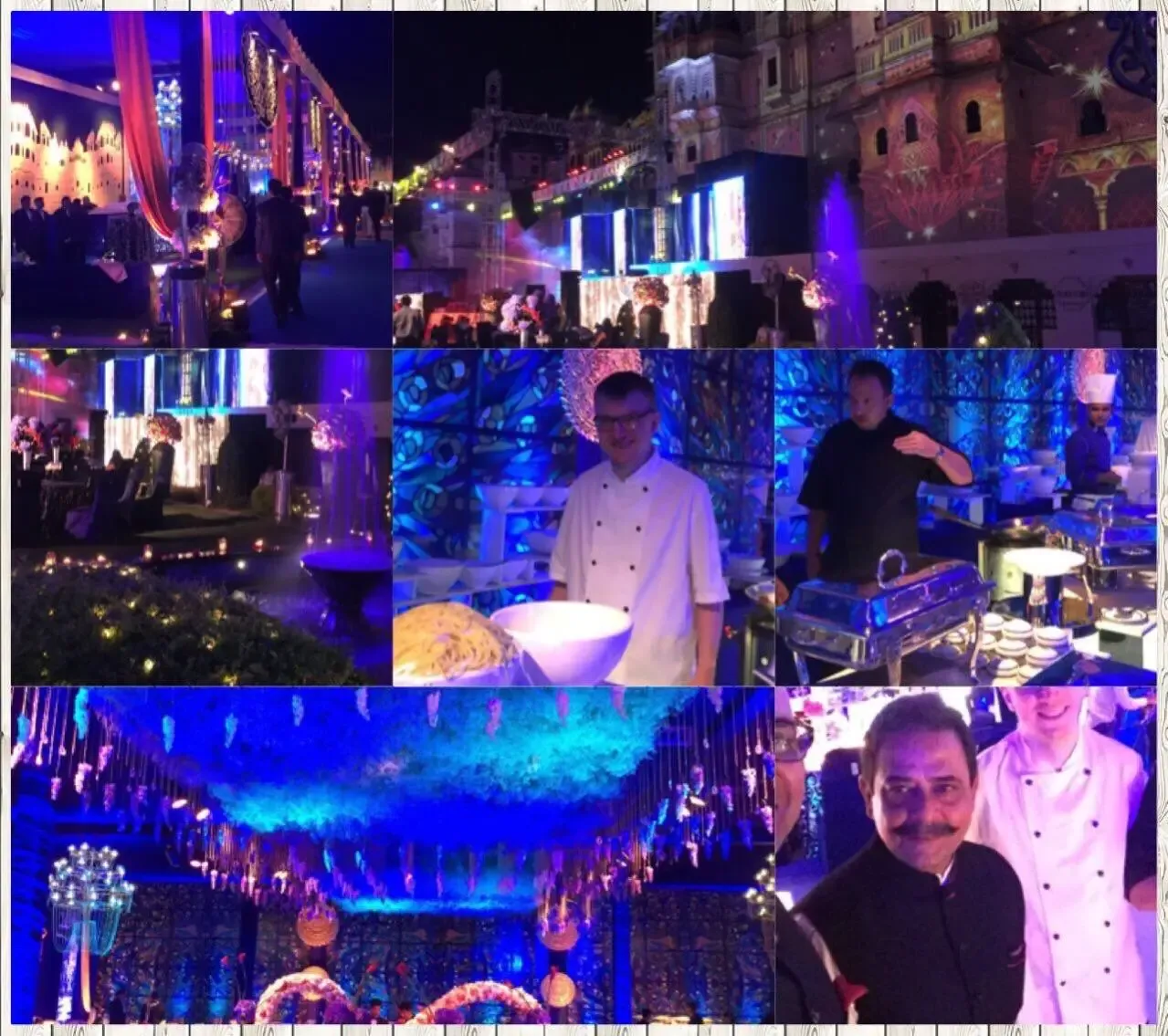 Night events collage