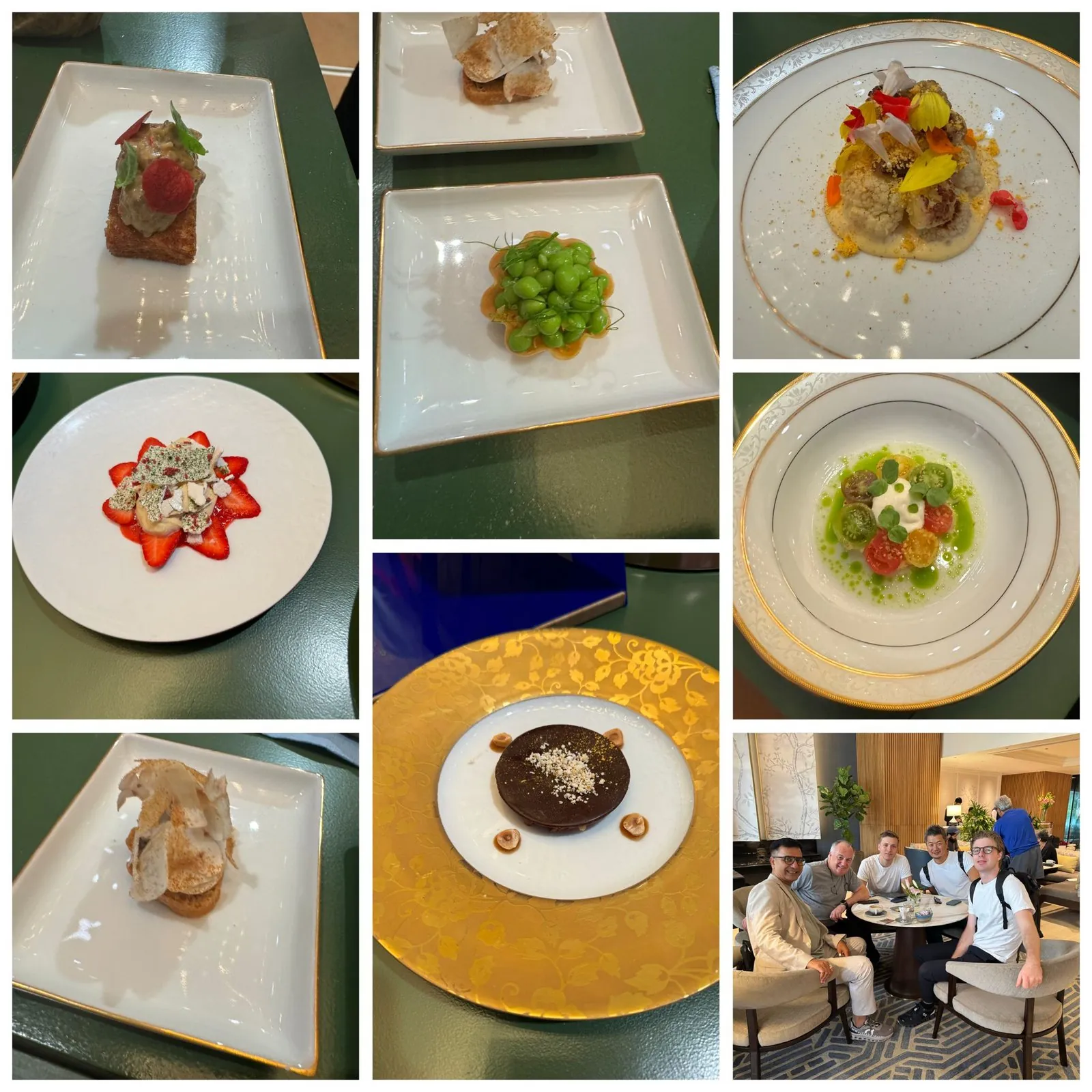 Tasting menu plates