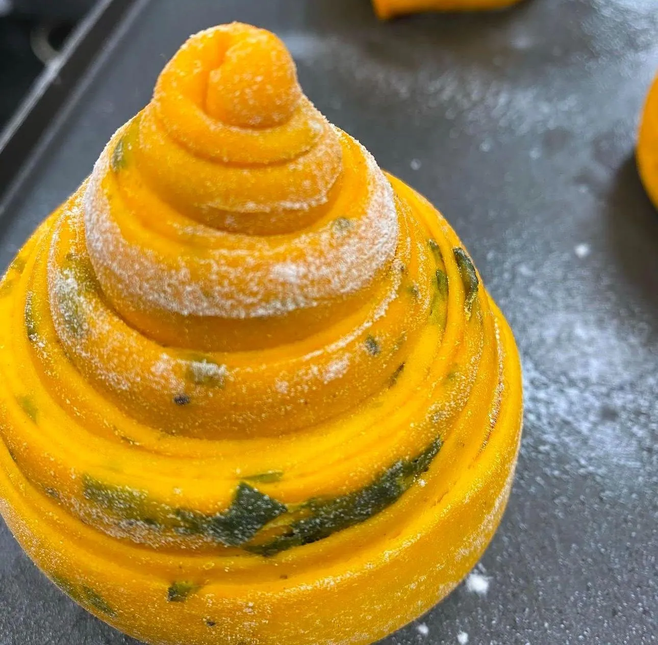 Golden spiral dessert