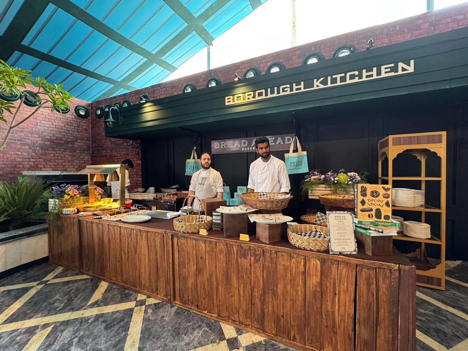 Borough Kitchen bakery counter staffed by chefs