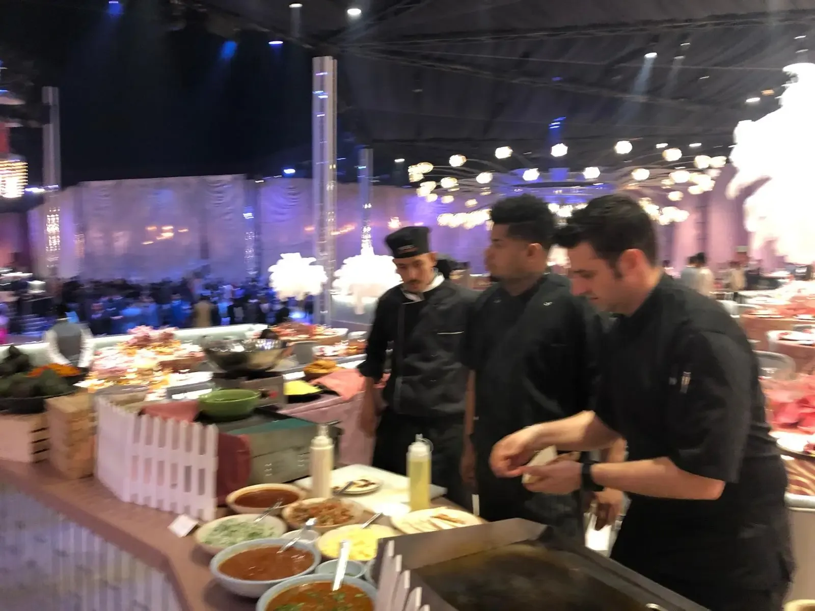 Live counter at a large event